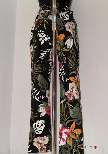 Pantalone lungo Fantasia floreale con elastico - ph 3