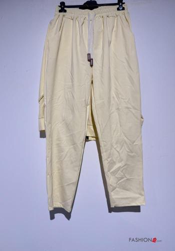 Fato de treino em Algodão com elástico com capuz com fecho com bolsos - ph 3