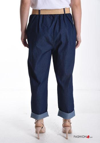 Cotton Jeans with belt - ph 3