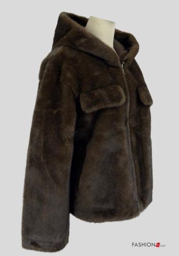 Mantel aus Kunstpelz - ph 1