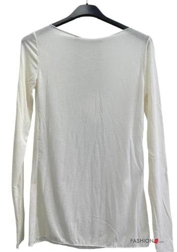 Maglietta a manica lunga in Misto Cashmere - ph 3