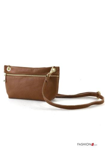 Sac en Cuir Véritable ajustable avec fermeture éclair - ph 3