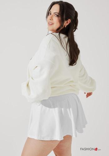 Embroidered crew neck POPFLEX oversized Cotton Sweatshirt with pockets - ph 3