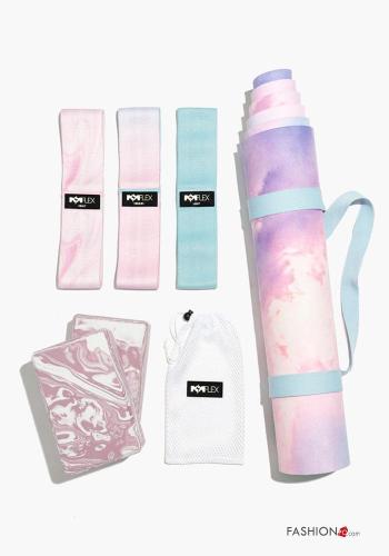 Multicoloured multipurpose POPFLEX Cotton Workout set with elastic - ph 2