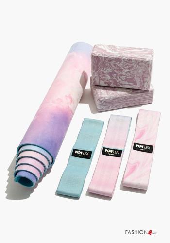 Multicoloured multipurpose POPFLEX Cotton Workout set with elastic - ph 3