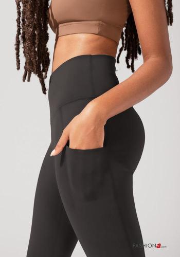 flared POPFLEX high waist Leggings with pockets with elastic - ph 2