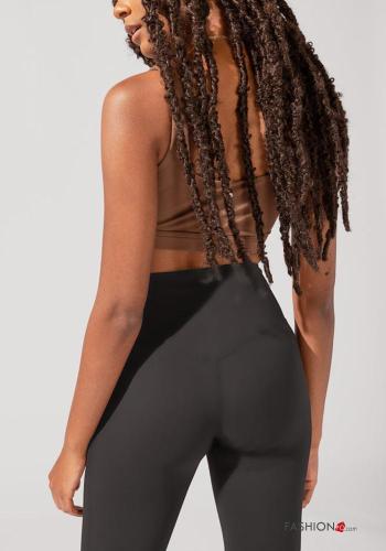 flared POPFLEX high waist Leggings with pockets with elastic - ph 3