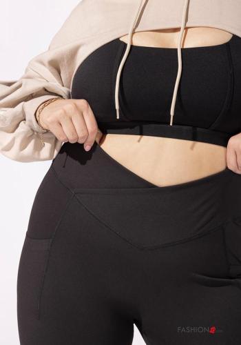 flared POPFLEX high waist Leggings with pockets with elastic - ph 8