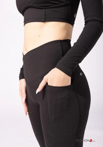 flared POPFLEX high waist Leggings with pockets with elastic - ph 12