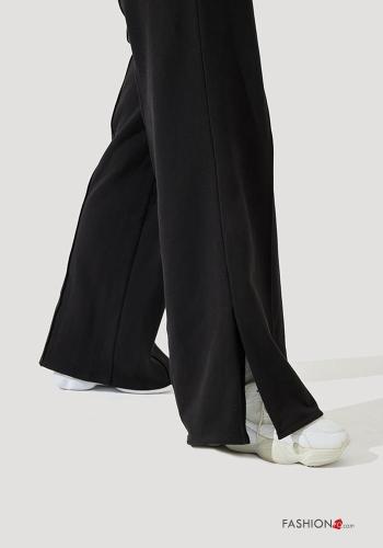 POPFLEX oversized adjustable high waist Cotton Trousers with zip with split with elastic with pockets - ph 3