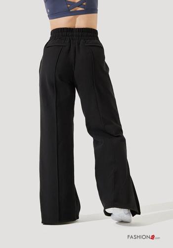 POPFLEX oversized adjustable high waist Cotton Trousers with zip with split with elastic with pockets - ph 4