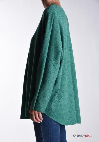 Maglione maniche lunghe girocollo con collana - ph 3