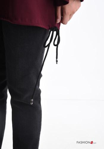 Camisola oversize manga comprida gola redonda com cordão - ph 4