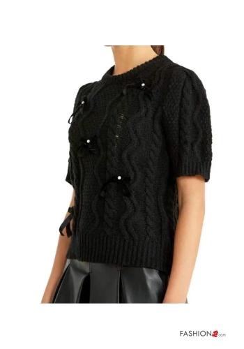 Maglione maniche corte con fiocco - ph 2