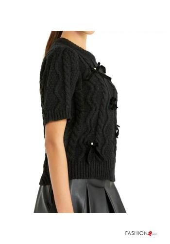 Maglione maniche corte con fiocco - ph 3
