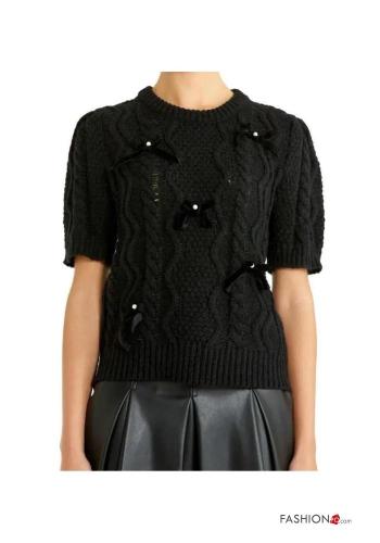 Maglione maniche corte con fiocco - ph 5