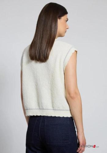 Canotta in Misto Lana lurex senza maniche - ph 11