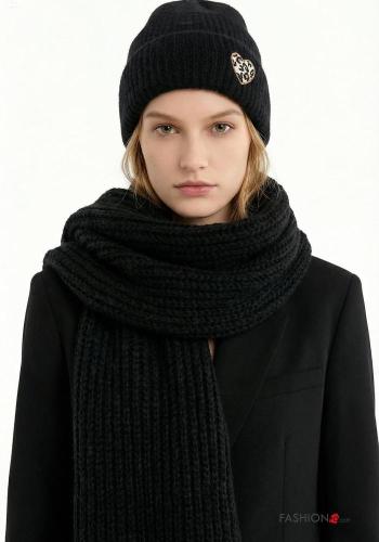 Cappello in Misto Lana Fantasia cuore - ph 1