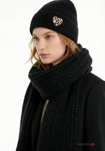 Cappello in Misto Lana Fantasia cuore - ph 2