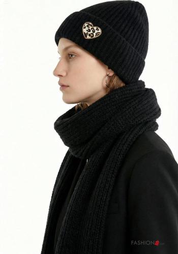 Cappello in Misto Lana Fantasia cuore - ph 3