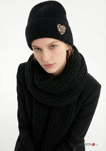 Cappello in Misto Lana Fantasia cuore - ph 5