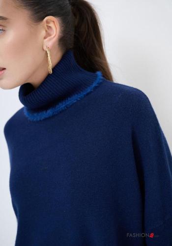 faux fur long sleeve Rollneck - ph 2