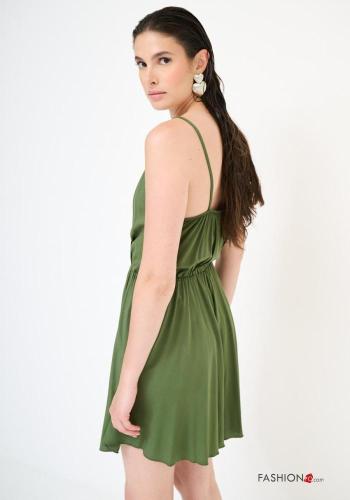 Jumpsuit senza maniche scollato sulla schiena scollo a V con elastico - ph 3