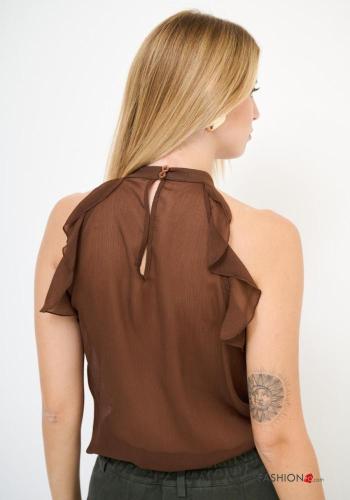 sleeveless Top with flounces with buttons - ph 4