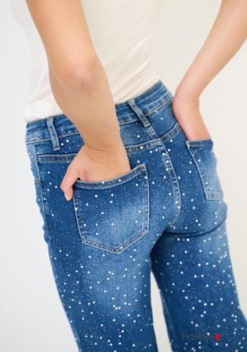 denim Cotton Jeans with rhinestones - ph 3