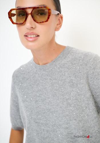 Maglione in Misto Cashmere maniche corte - ph 2