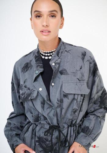 Blätterdruck Jacke mit Taschen - ph 2