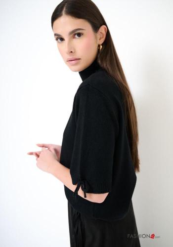 Dolcevita maniche corte con fiocco - ph 2