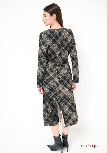 Geometric pattern Dress with knot - ph 3