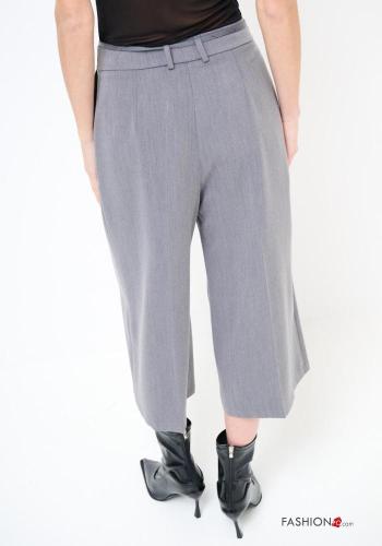 Bermuda wide leg avec ceinture en tissu - ph 3