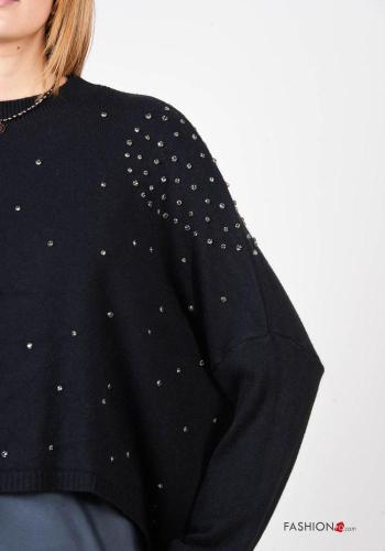 oversized Sweater with rhinestones - ph 2