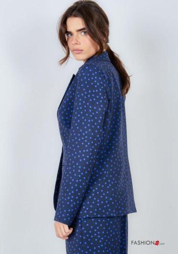 Blazer maniche lunghe Fantasia pois con bottoni - ph 3