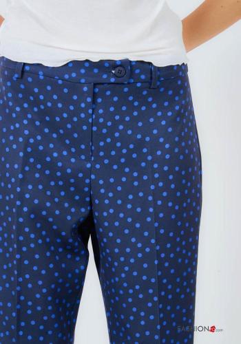 Pantalone Fantasia pois con bottoni con zip - ph 3