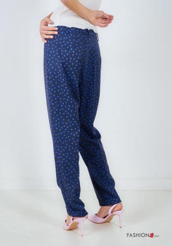 Pantalone Fantasia pois con bottoni con zip - ph 5