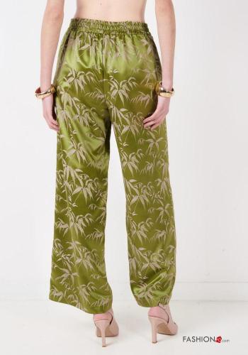 Pantalone Fantasia floreale con tasche con elastico - ph 4