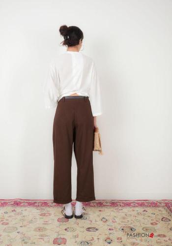 Cotton Trousers with belt - ph 3