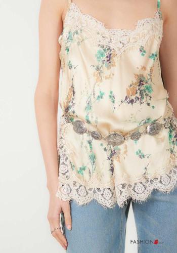 Blumenmuster Spitze- Top - ph 2