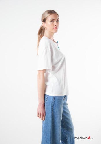Cotton T-shirt with bow - ph 3