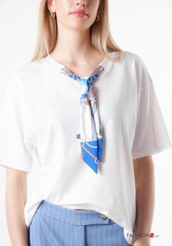 T-shirt aus Baumwolle mit Schleife - ph 2