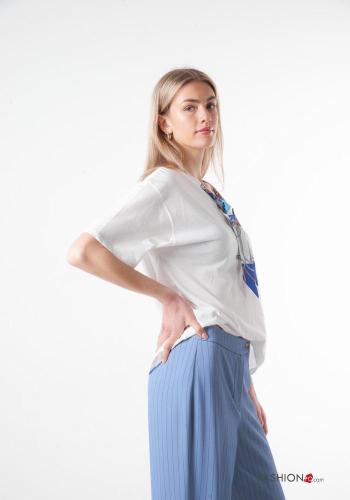 T-shirt aus Baumwolle mit Schleife - ph 3