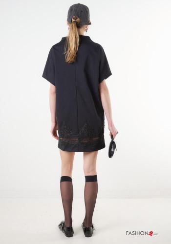 Vestido em Algodão renda manga curta - ph 4