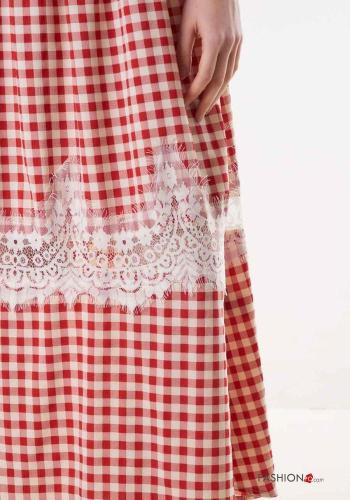 Abito scollato sulla schiena Fantasia quadrettata vichy - ph 3