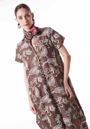 Abito in Cotone Fantasia ricamata - ph 2