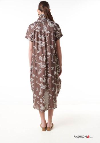 Abito in Cotone Fantasia ricamata - ph 4