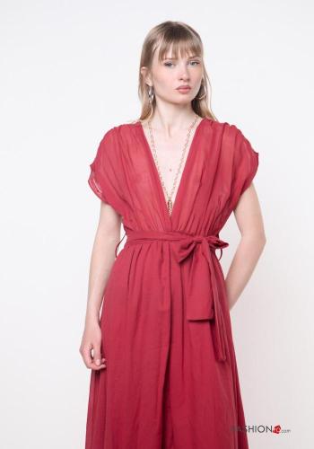 Vestido de Algodón con cuello en v - ph 2