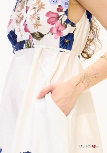 Vestido em Algodão Floral com bolsos - ph 3